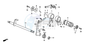 TRX90EX SPORTRAX90 drawing GEARSHIFT DRUM