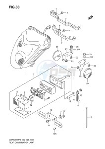 GSX1300R (E3-E28) Hayabusa drawing REAR COMBINATION LAMP