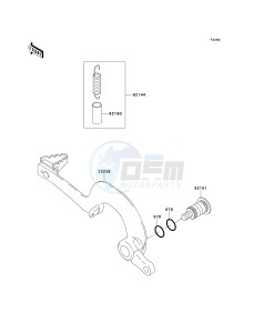 KX 250 M (M1) drawing BRAKE PEDAL