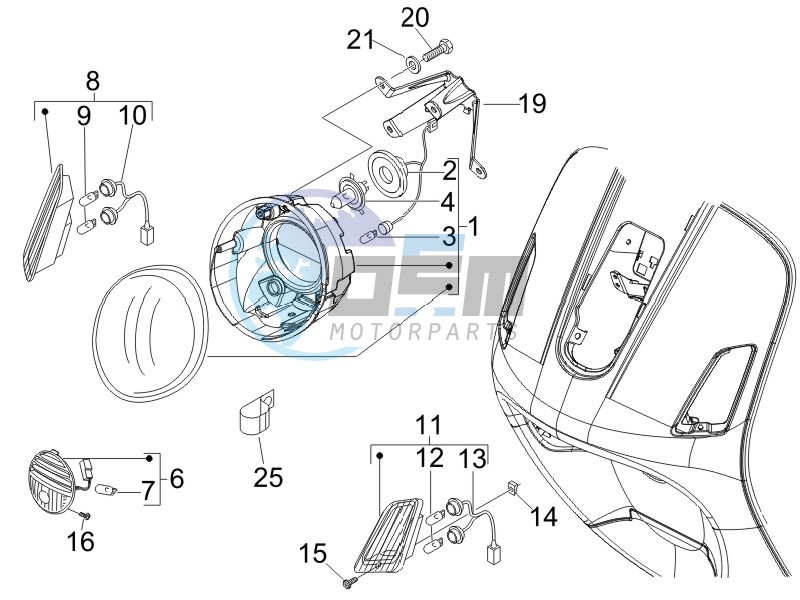 Head lights - Turn signal lamps