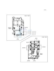 Z300_ABS ER300BFF XX (EU ME A(FRICA) drawing Crankcase Bolt Pattern