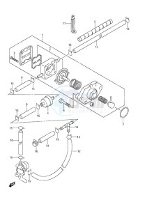 DF 6 drawing Fuel Pump S/N 510001 to 511203