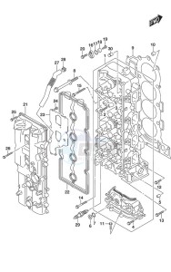 DF 200A drawing Cylinder Head