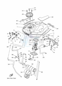 MT-07 ABS MTN690-U (B8M2) drawing FUEL TANK