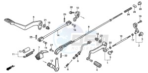 VT125C2 drawing PEDAL