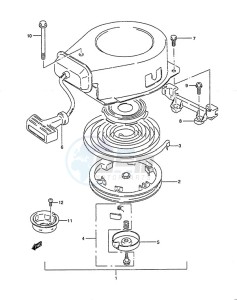 DT 4 drawing Recoil Starter