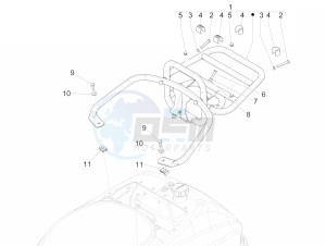 LXV 125 4T 3V E3 (APAC) drawing Rear luggage rack