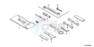 CBR1000RRD Fireblade - CBR1000RR UK - (E) drawing TOOLS