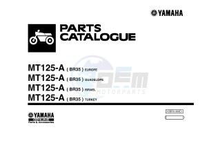 MT125A MT-125 ABS MT-125 ABS (BR35 BR35 BR35 BR35) drawing .1-Front-Page