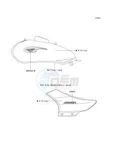 BN 125 A [ELIMINATOR 125] (A6F-A9F) A9F drawing DECALS-- M.P.SILVER- --- A9F- -