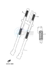 YZ125 (B4X2) drawing ALTERNATE FOR CHASSIS