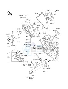 KRF 750 F [TERYX 750 4X4 NRA OUTDOORS] (F8F) F8F drawing ENGINE COVER-- S- -