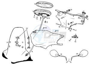 ATLANTIS O2 CITY - 50 cc drawing DASHBOARD UNIT