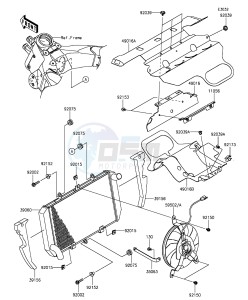 Z1000SX ZX1000LGF FR GB XX (EU ME A(FRICA) drawing Radiator