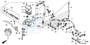 TRX420FMD TRX420 Europe Direct - (ED) drawing FR. BRAKE MASTER CYLINDER