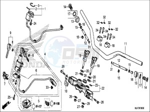 CRF1000DH 2ED - (2ED) drawing HANDLE PIPE/TOP BRIDGE