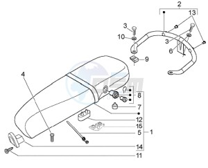 LX 50 4T drawing Saddle