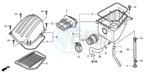 CBR125R drawing AIR CLEANER (CBR125RW7)