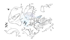 BOULEVARD - 125 CC 150 EU3 drawing FRONT BODY