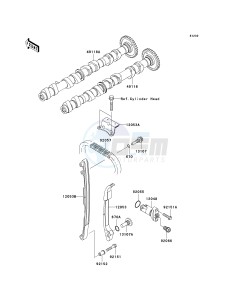 ZR 750 L [Z750 EU] (L7F-L8F) L7F drawing CAMSHAFT-- S- -_TENSIONER