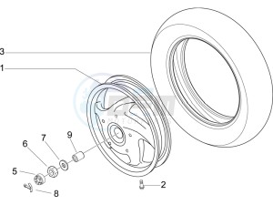 LX 150 4T USA drawing Rear Wheel