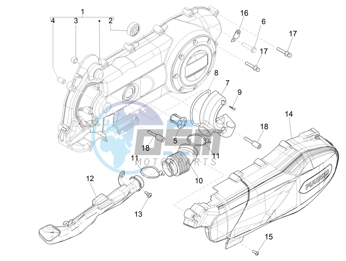 Crankcase cover - Crankcase cooling