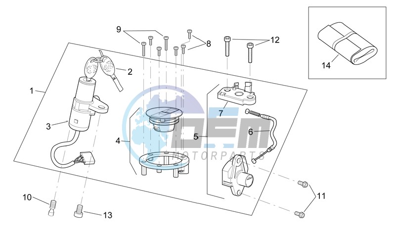 Lock hardware kit