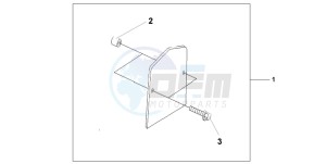 VT750DCA SHADOW SPIRIT drawing BACKREST TRIM