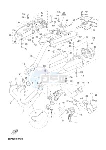 XT660Z TENERE (2BD7 2BD7 2BD7) drawing EXHAUST