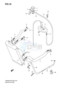 VZ800 (E3-E28) MARAUDER drawing RADIATOR HOSE