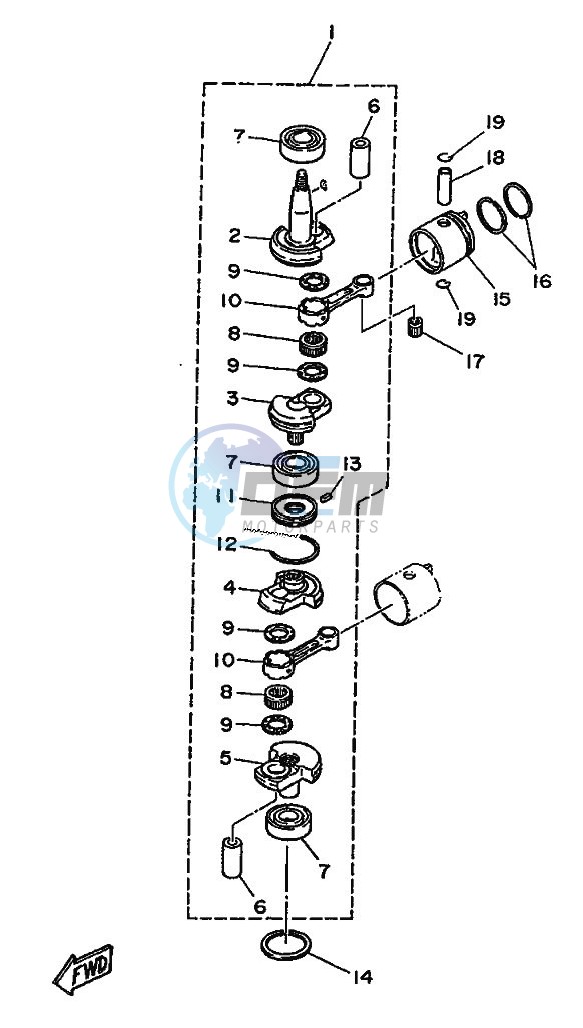 CRANKSHAFT--PISTON