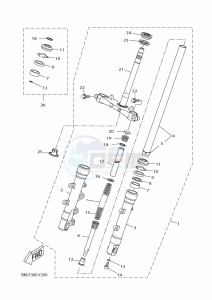 YP125RA XMAX 125 (BMJ1) drawing FRONT FORK