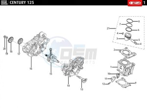 CENTURY-125-E4-GREY drawing CYLINDER - CRANKSHAFT  EURO4