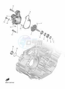 YZ450F (B2WD) drawing WATER PUMP