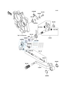 VERSYS KLE650CBF GB XX (EU ME A(FRICA) drawing Gear Change Mechanism