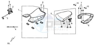 WOLF CARBURATED 125 drawing BUDDYSEAT