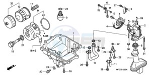 CB600F9 Spain - (SP / 25K) drawing OIL PAN/OIL PUMP