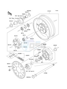 ZR 1200 A [ZRX1200R] (A4-A5) drawing REAR WHEEL_CHAIN