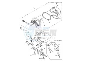 YFM RR RAPTOR 660 drawing TAILLIGHT EUROPE