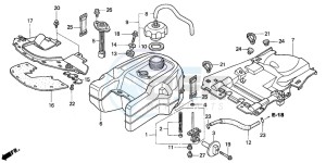 TRX350FE FOURTRAX ES drawing FUEL TANK