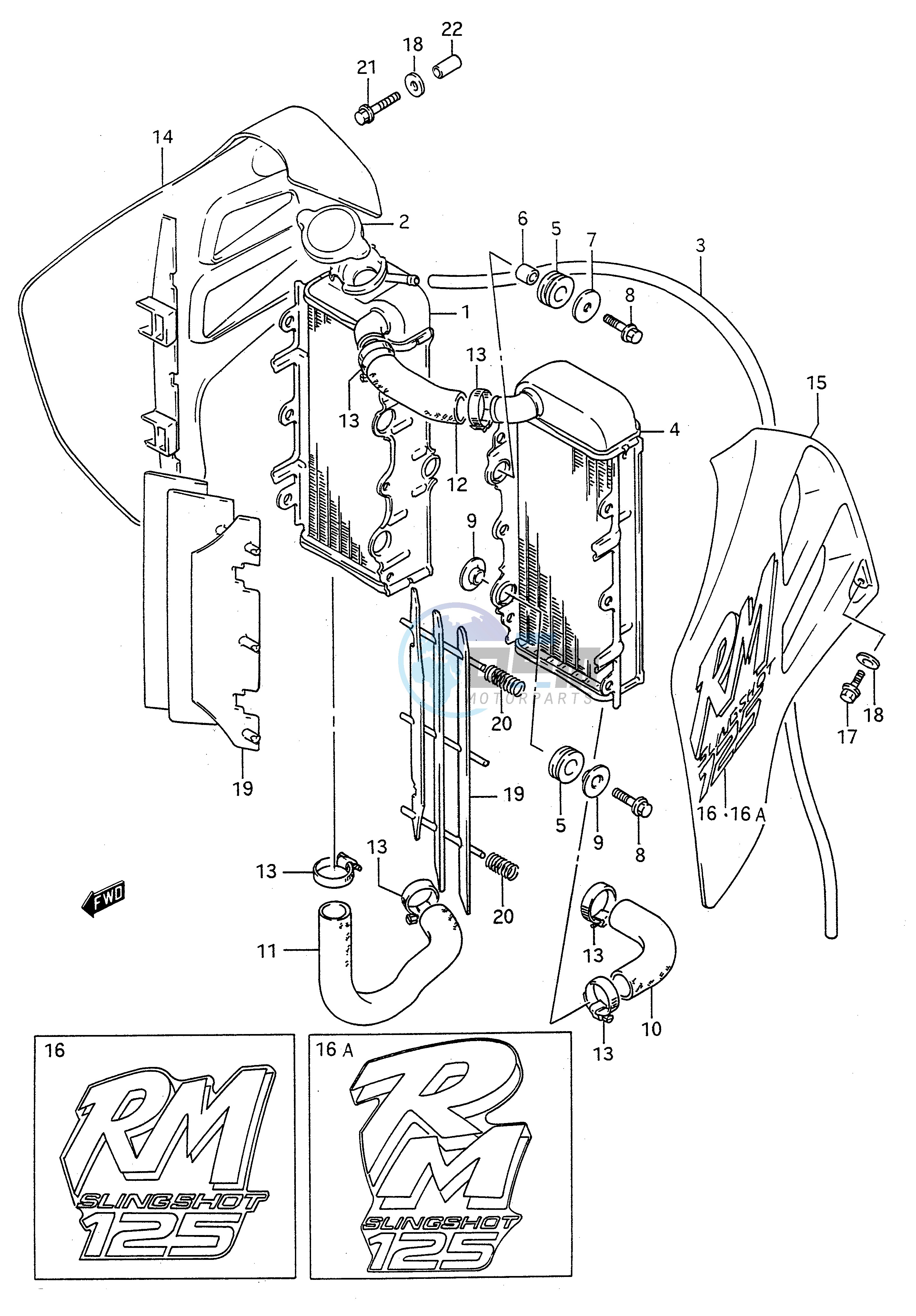 RADIATOR (MODEL K L)