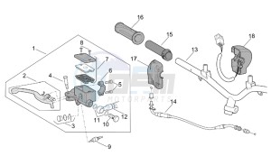 Scarabeo 50 Di-Tech drawing RH controls