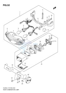 DL650 (E3) V-Strom drawing REAR COMBINATION LAMP