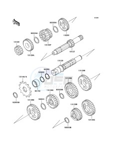 KX65 KX65-A6 EU drawing Transmission