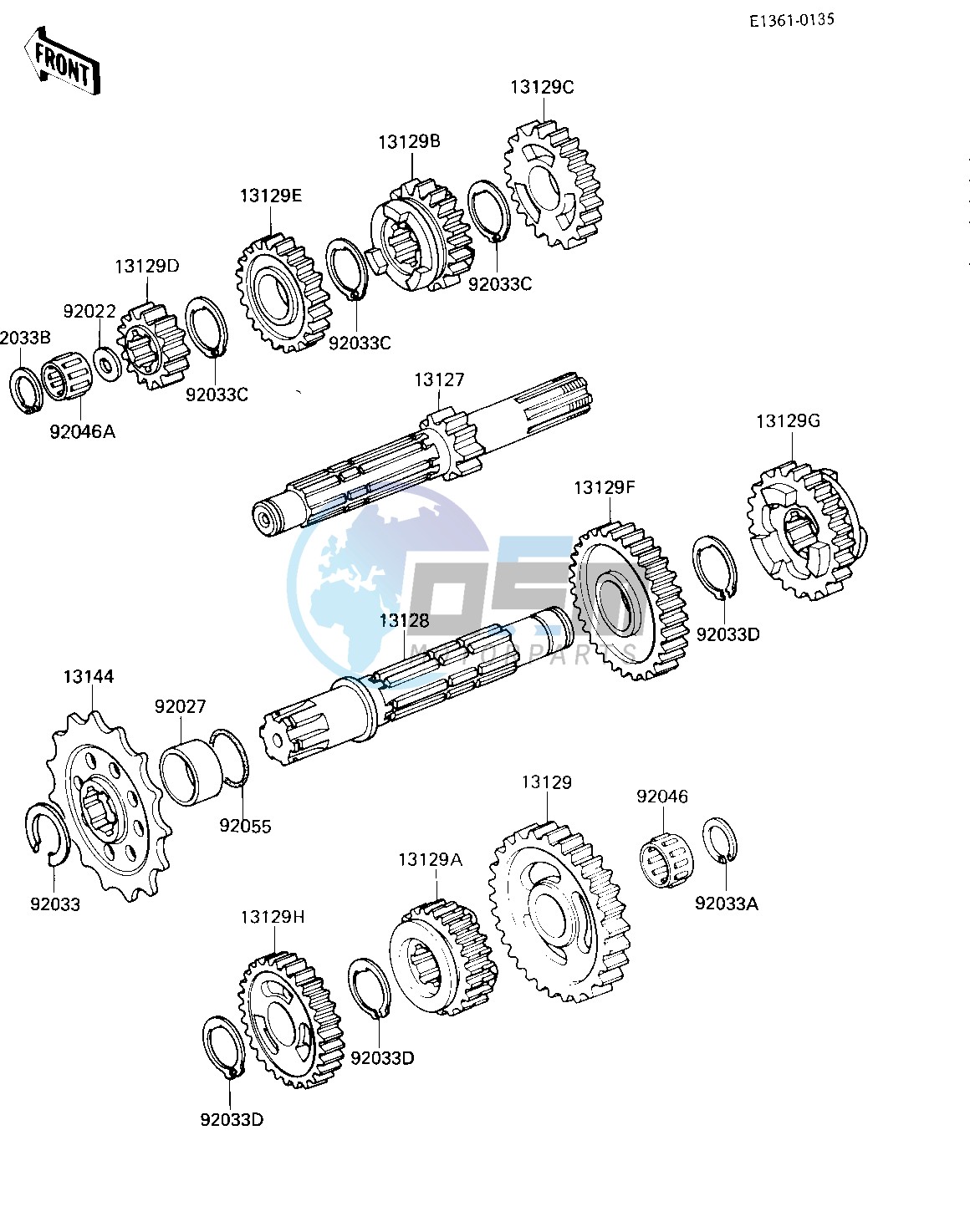 TRANSMISSION -- 84 KX250-C2- -