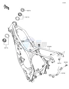 KX85 KX85CJF EU drawing Frame