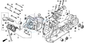 SH50 SH FIFTY drawing CRANKCASE/OIL PUMP