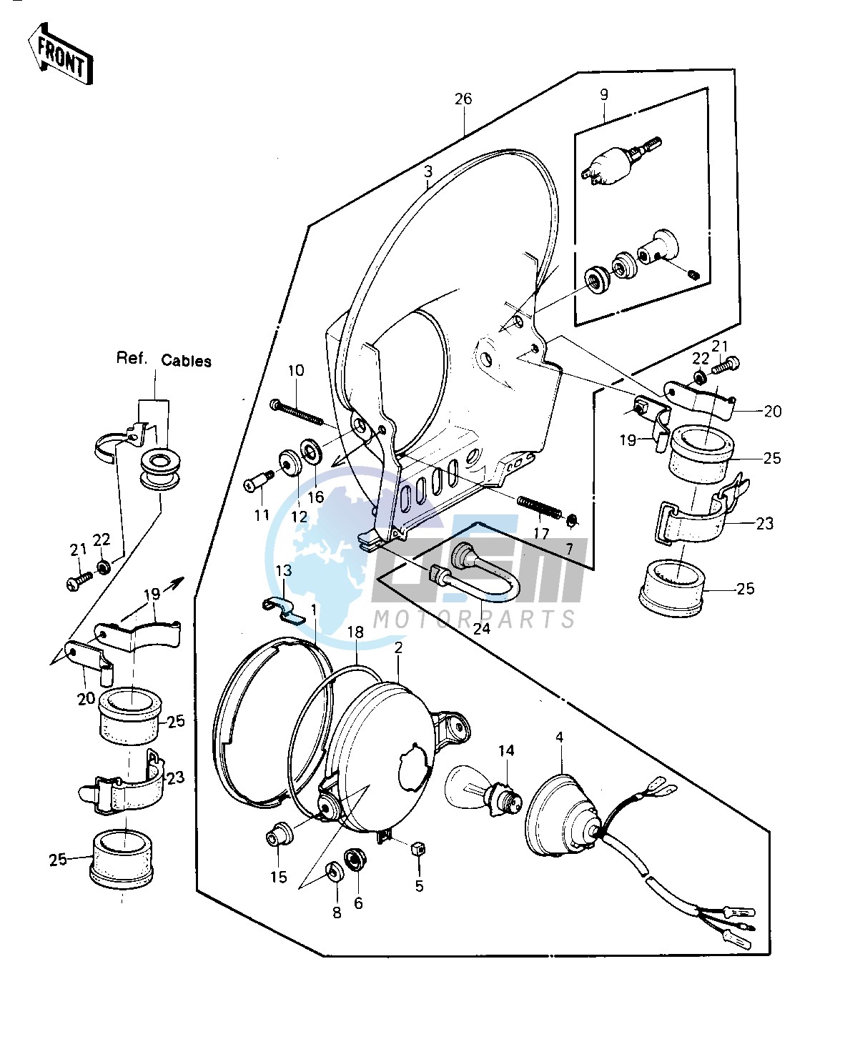 HEADLIGHT -- 81KDX250-B1- -