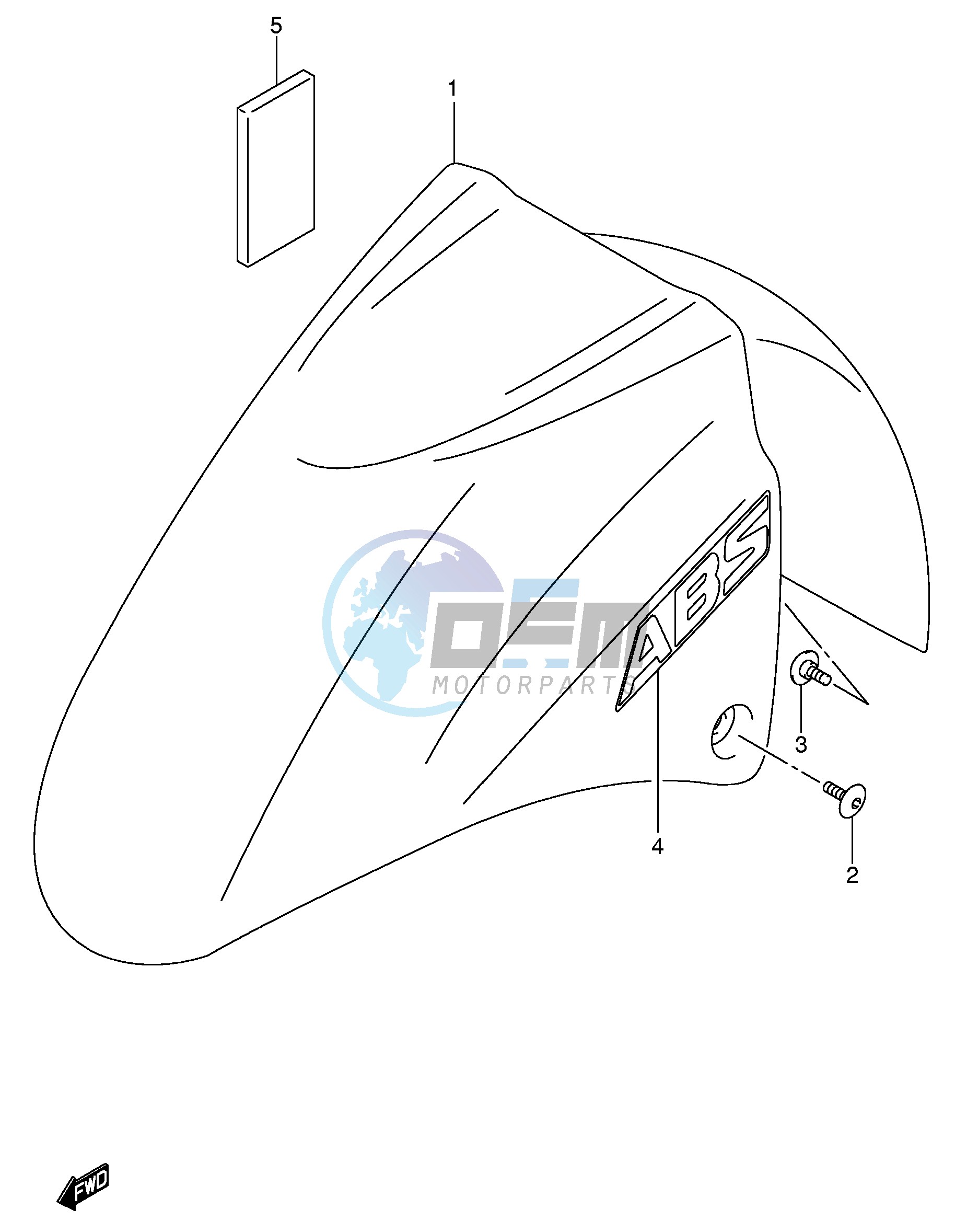 FRONT FENDER (MODEL K3 K4)