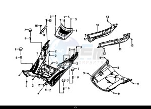 FIDDLE III 50 (XA05W5-EU) (L8-M0) drawing FLOOR PANEL CENTER COVER